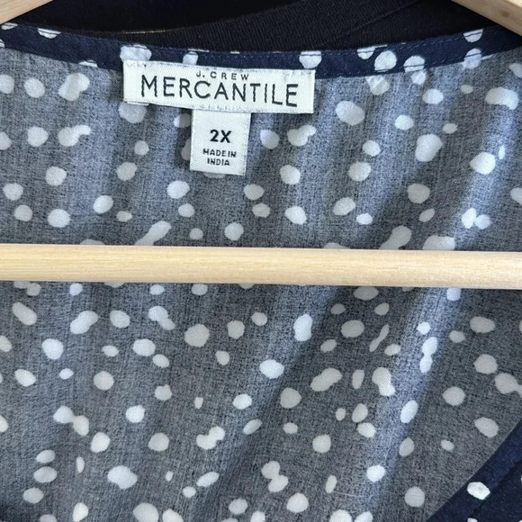 J. Crew Navy & White Top - Picture 3 of 3